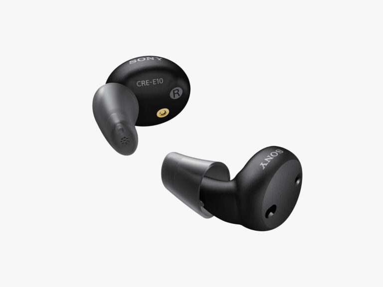 Sony CRE E10 Hearing Aids Offwhite Background SOURCE Sony